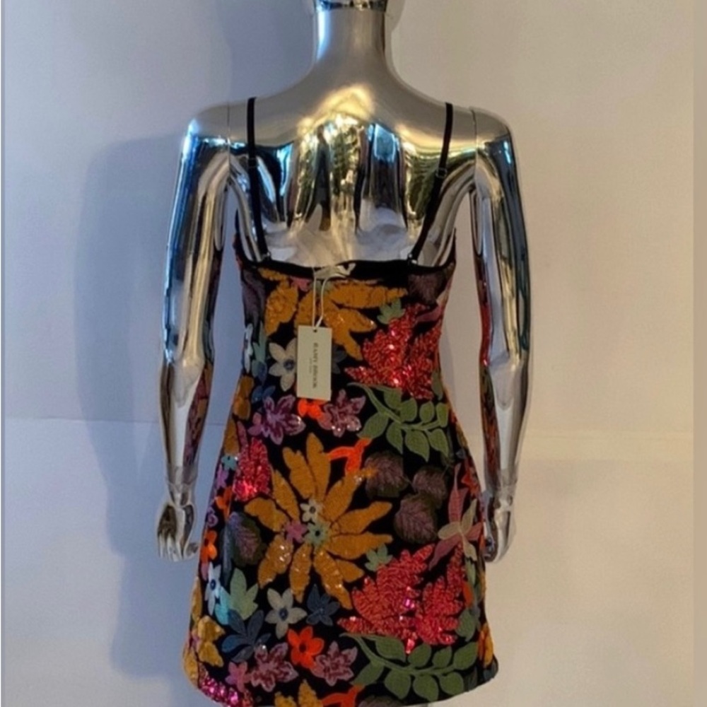 Ramy Brook Sequined Floral Embroidered Dress - Picture 11 of 12